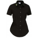 Olymp Bluse regular fit Modell 12 KA Uni veredelt mit Logo Berner's Intermarket Kragen