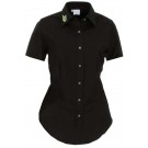 Olymp Bluse regular fit Modell 12 KA Uni veredelt mit Logo Berner's Esswerk Kragen